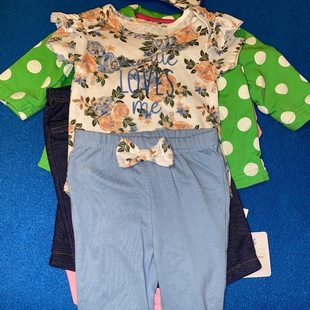 Girls 6 months lot baby essentials and carters and more
